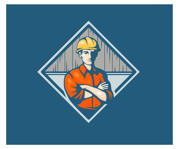 Builder construction worker — Stock Vector