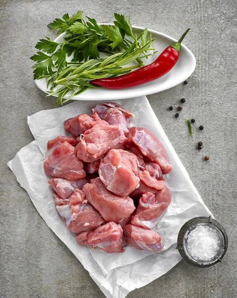 Tagli di carne fresca cruda — Foto Stock
