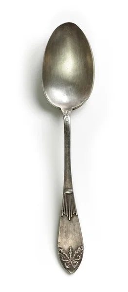 Cucchiaio d'argento vuoto — Foto Stock