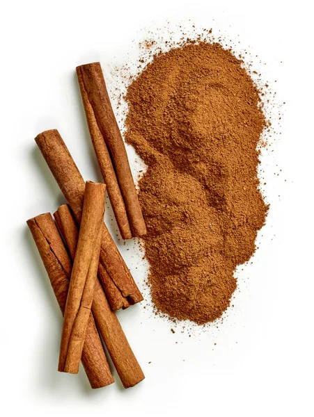 Heap of ground cinnamon — Stock Photo, Image