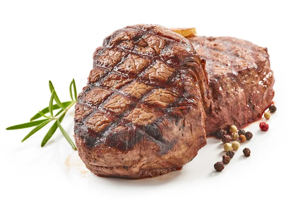 Grilled beef steaks — Stock Photo, Image