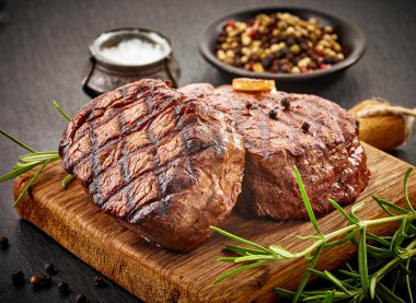 grilled beef steaks clipart