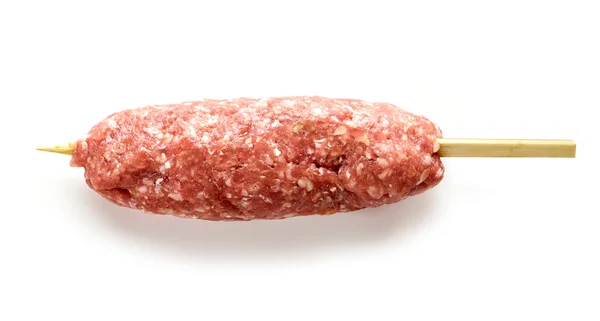 Rohes Hackfleisch Spieß Kebab — Stockfoto