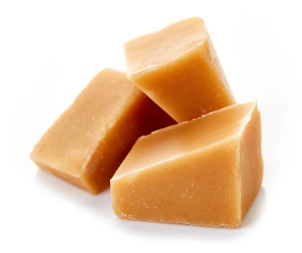 Pieces of caramel candy — Stock Photo, Image