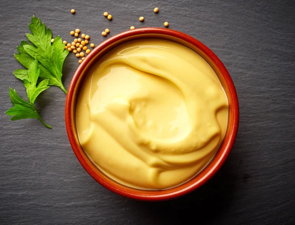 Schüssel Mayonnaise — Stockfoto