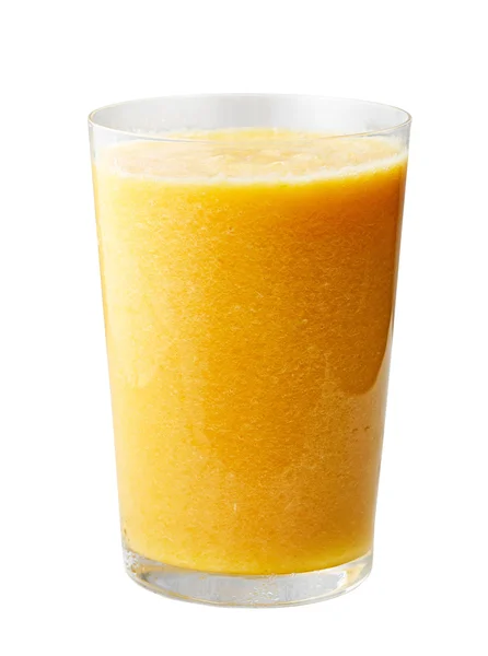 Glas gul smoothie — Stockfoto