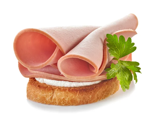 Wurst in Scheiben — Stockfoto