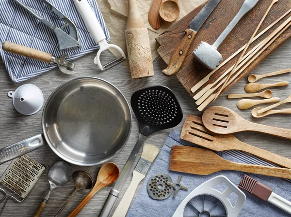 Various kitchen utensils — Stock Photo, Image
