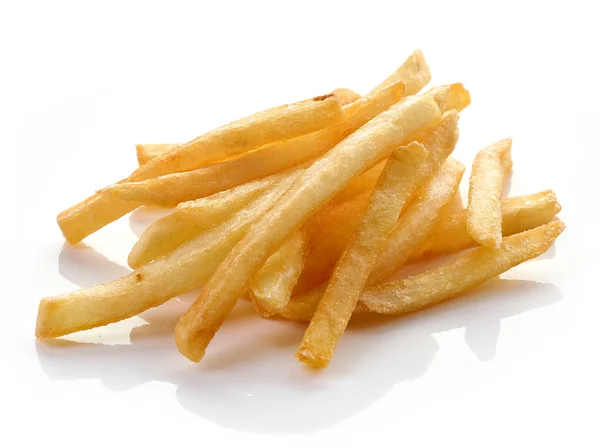 Frites op witte achtergrond — Stockfoto