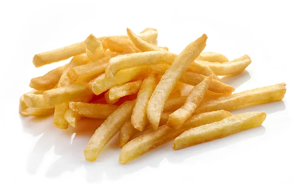 Frites op witte achtergrond — Stockfoto