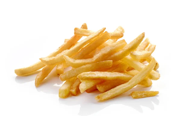 Papas fritas sobre fondo blanco Imágenes de stock libres de derechos