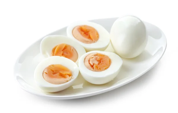 Plato de huevos cocidos — Foto de Stock