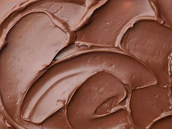融化巧克力质感 顶部视图 — 图库照片