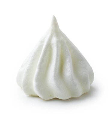 meringue kurabiye makrosu beyaz arkaplanda izole