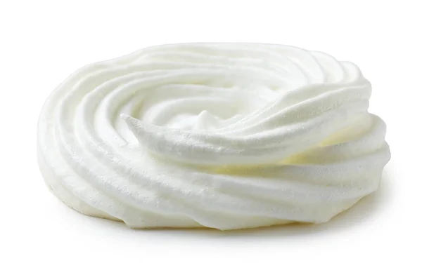 Vers Gebakken Meringue Koekje Voor Pavlova Cake Geïsoleerd Witte Achtergrond — Stockfoto
