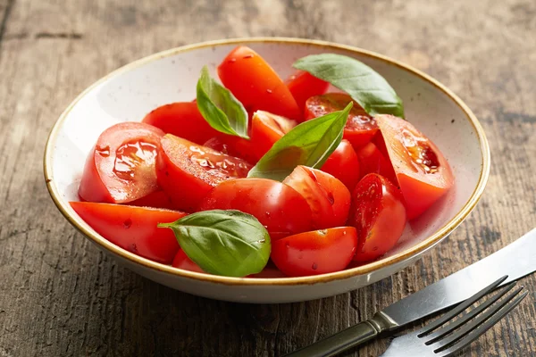 Salada de tomate fresco — Fotografia de Stock