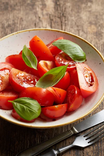 Salada de tomate fresco — Fotografia de Stock