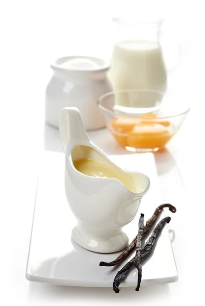 Sos de vanilie ingrediente — Fotografie, imagine de stoc