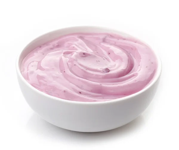 Schüssel Joghurt — Stockfoto