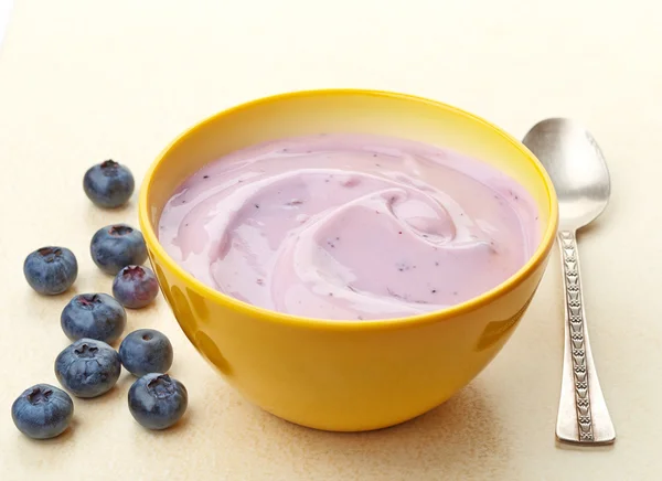 Blaubeerjoghurt — Stockfoto