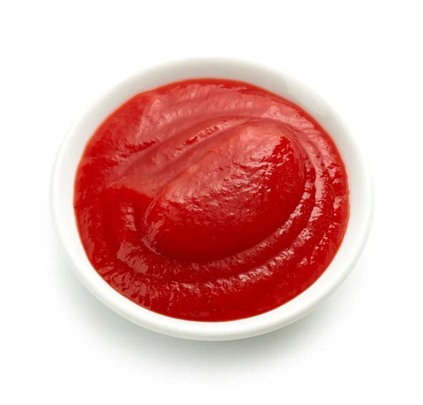Миска томатного соуса или кетчупа — стоковое фото