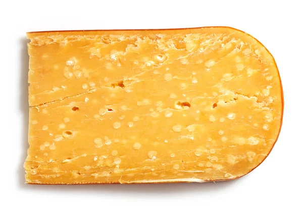 Скибочка сиру пармезан — стокове фото