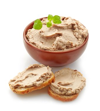 bowl of liver pate  clipart