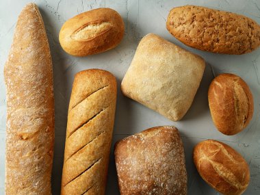 taze pişmiş ekmek buns
