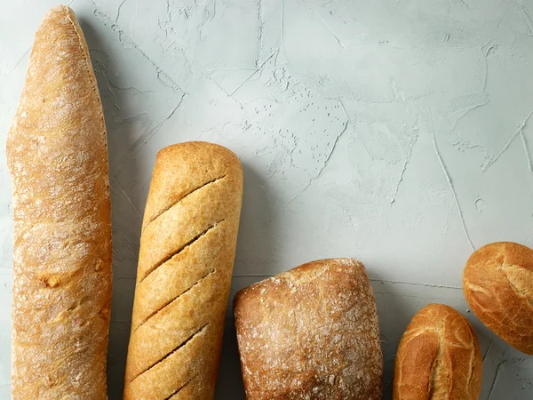 Vers gebakken brood broodjes — Stockfoto