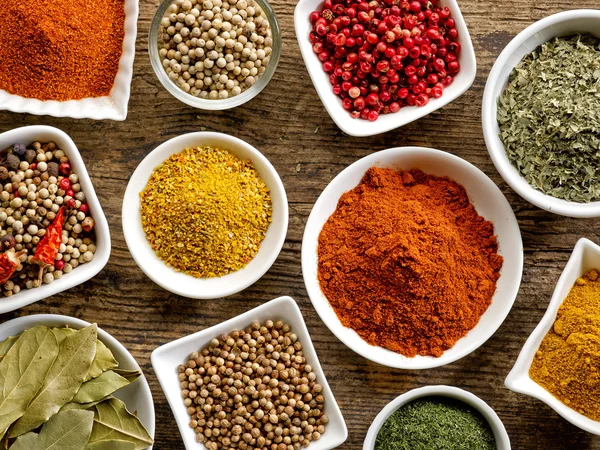 Various kinds of spices — Stock Photo, Image