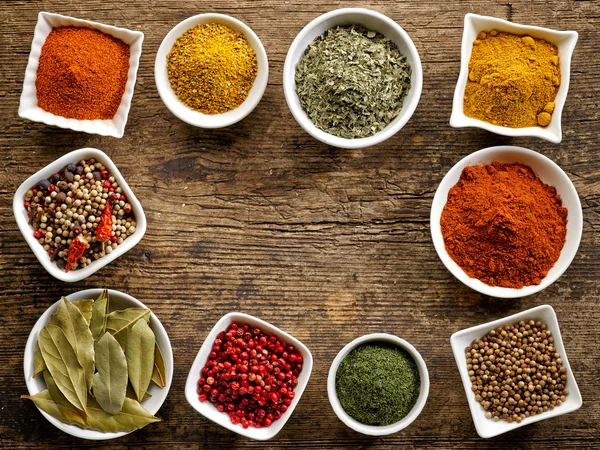 Various kinds of spices — Stock Photo, Image