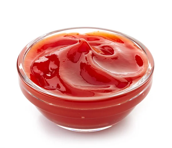 Kom tomatenketchup — Stockfoto