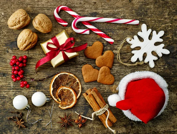 Various Christmas decorations — Stock Photo, Image