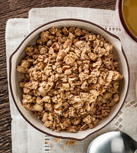 Tigela de muesli — Fotografia de Stock