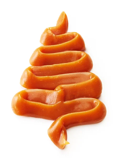 Caramel christmas tree — Stock Photo, Image