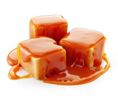 caramel candies and caramel sauce clipart