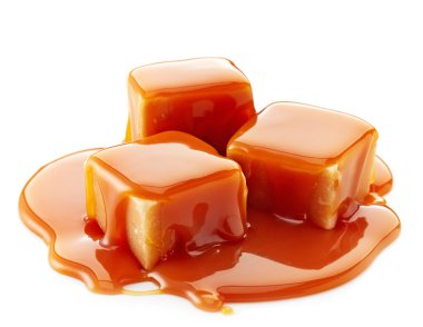 karamelli şeker ve karamel sos