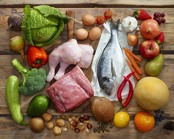 Paleo dieetproducten — Stockfoto