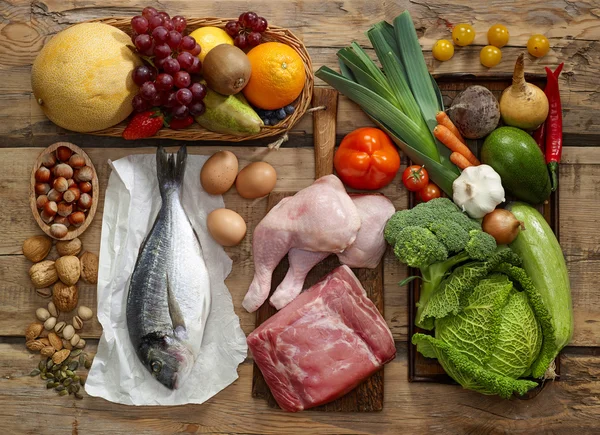 Paleo dieetproducten — Stockfoto