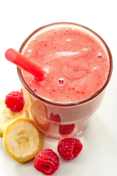 Bananen-Himbeer-Smoothie — Stockfoto