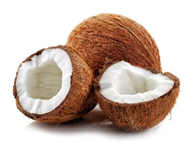 coconut on a white background clipart