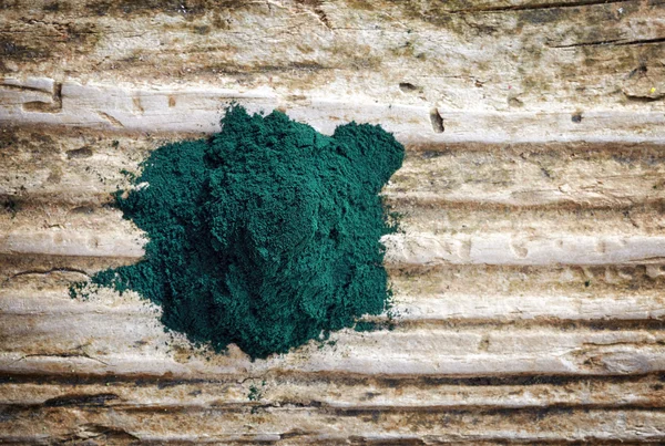 Sterty glonów spirulina proszku — Zdjęcie stockowe