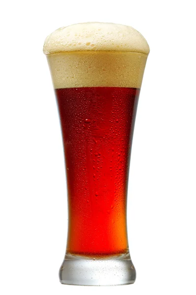 Ett glas mörk öl — Stockfoto