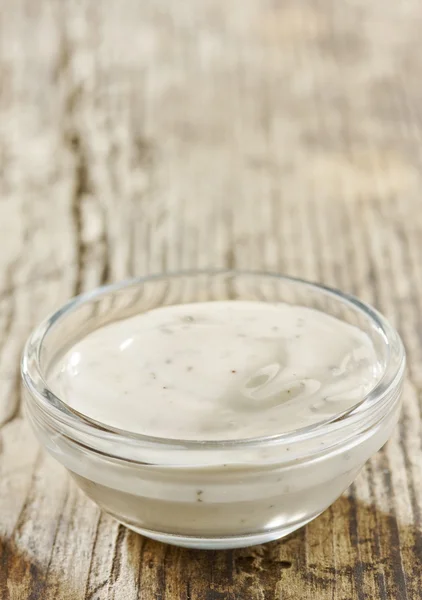 Bowl of dip sauce — Stock Photo, Image