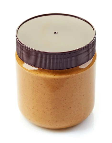 Jar of peanut butter spread — Stock Photo, Image