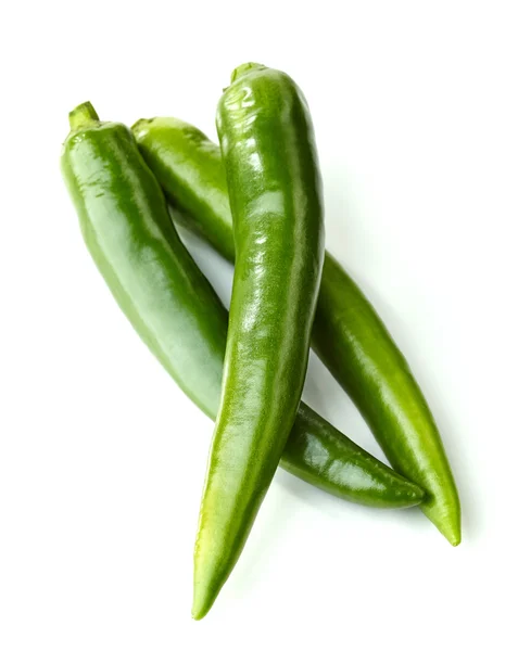 Green chili peppers — Stock Photo, Image