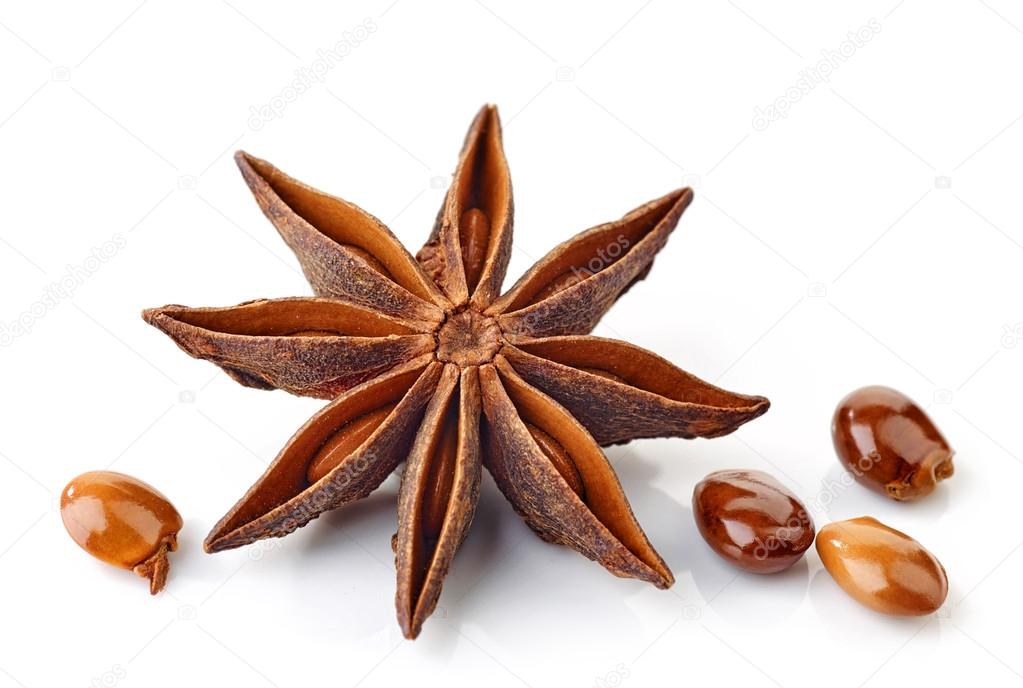 Star anise spice and seeds