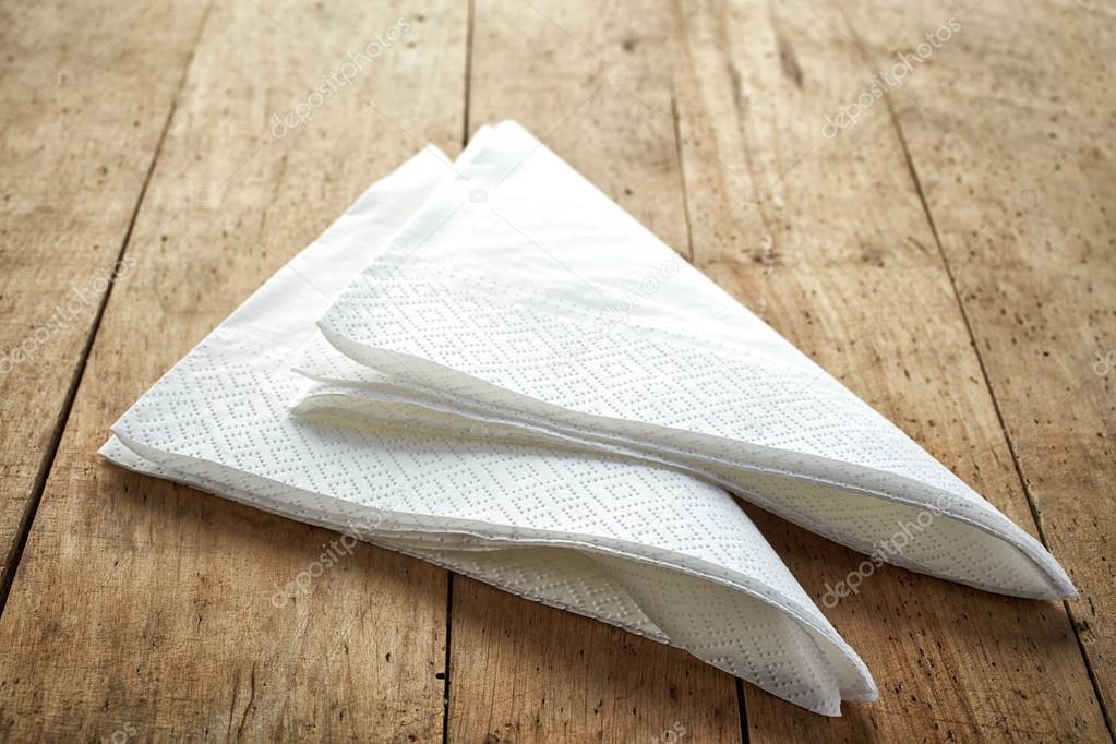 White paper napkins Stock Photo by ©magone 73636193