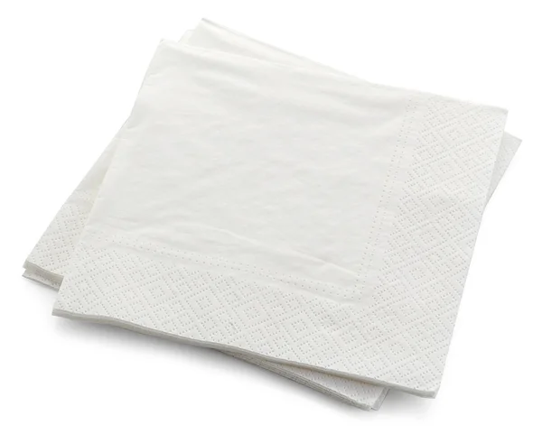 White paper napkins — Stock Photo, Image