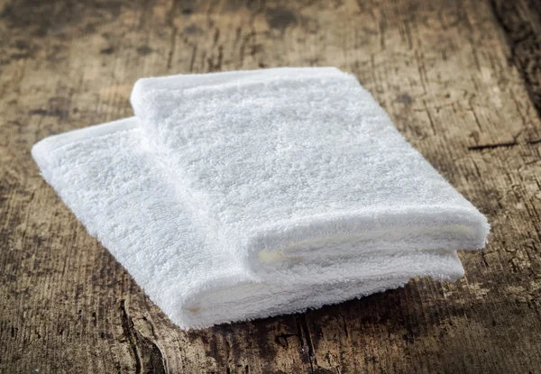 White spa towels — Stock Photo, Image